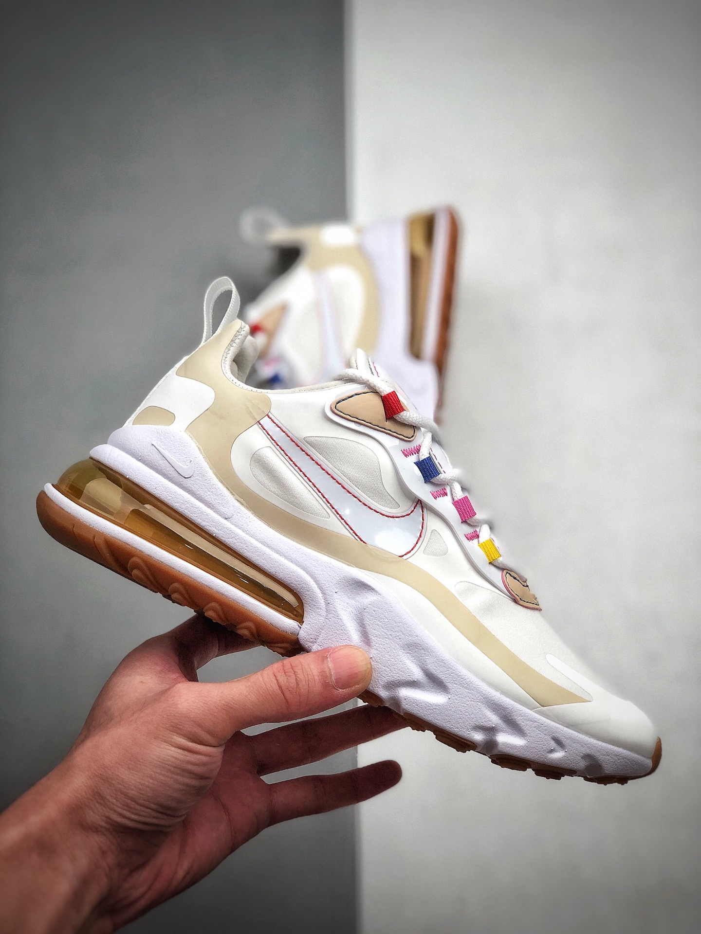 200  耐克 Nike React Air Max 270 React LA Edition 白咖 CQ0208-101