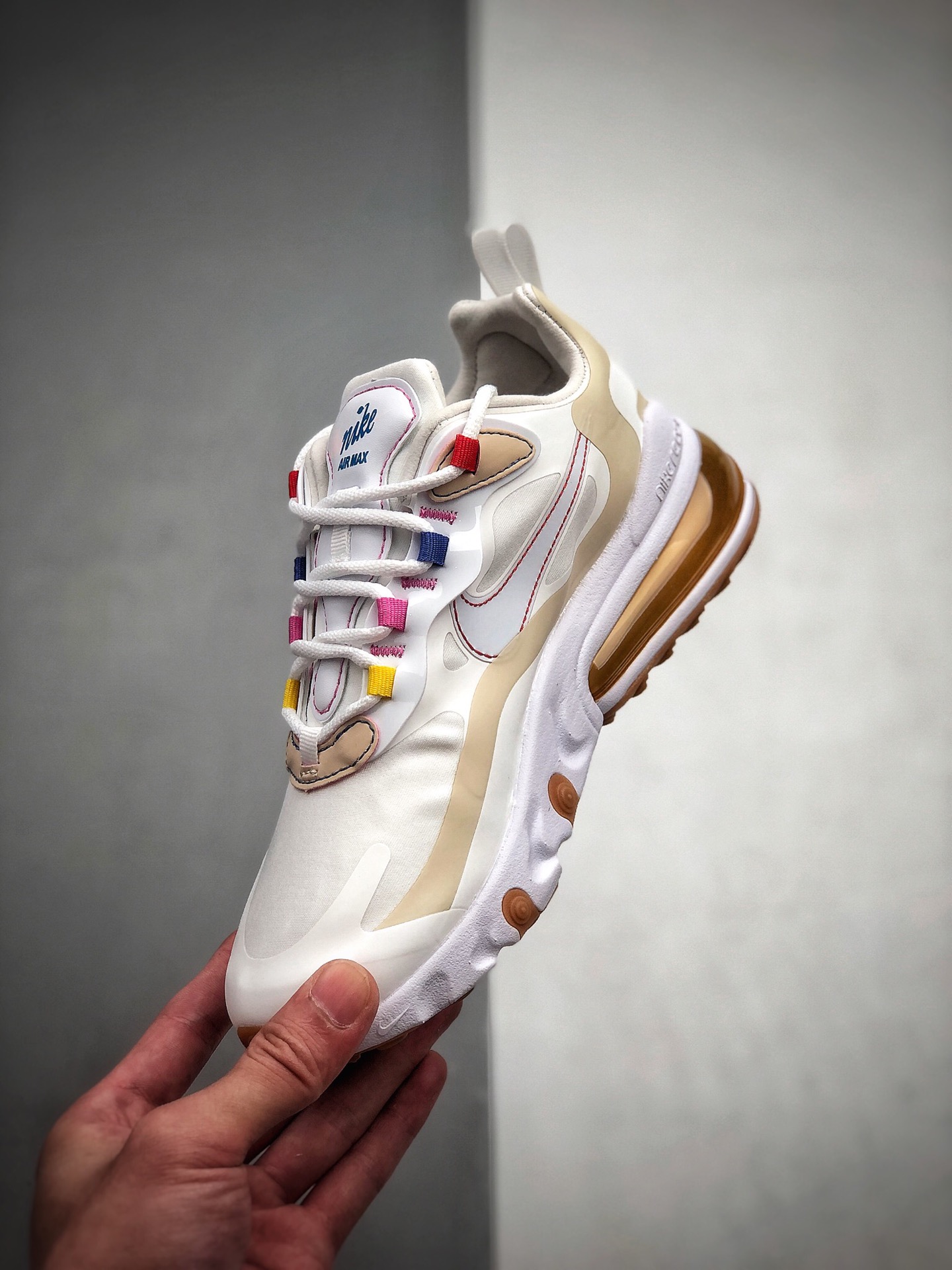 200  耐克 Nike React Air Max 270 React LA Edition 白咖 CQ0208-101