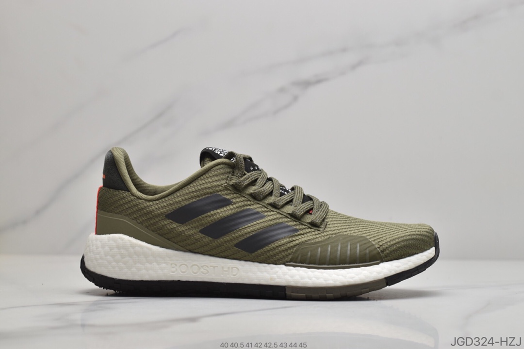 180 公司级 Adidas Pulse Boost hd Wnte U 复古休闲百搭运动跑鞋EH1473