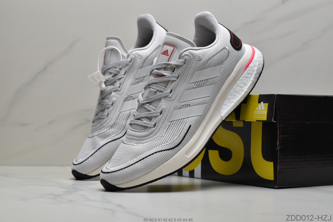 230 公司级 阿迪达斯Adidas Supernova Boost 2020 M超新星系列低帮轻量透气休闲运动鞋 货号：FV6021