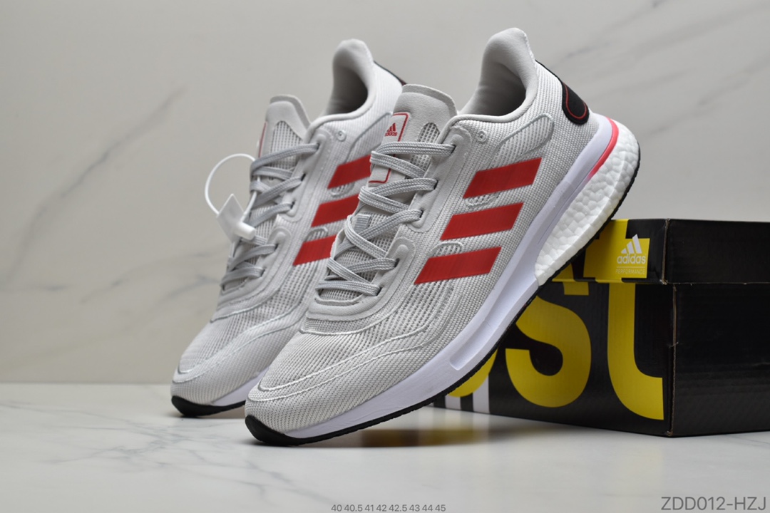 230 公司级 阿迪达斯Adidas Supernova Boost 2020 M超新星系列低帮轻量透气休闲运动鞋 货号：FV6021