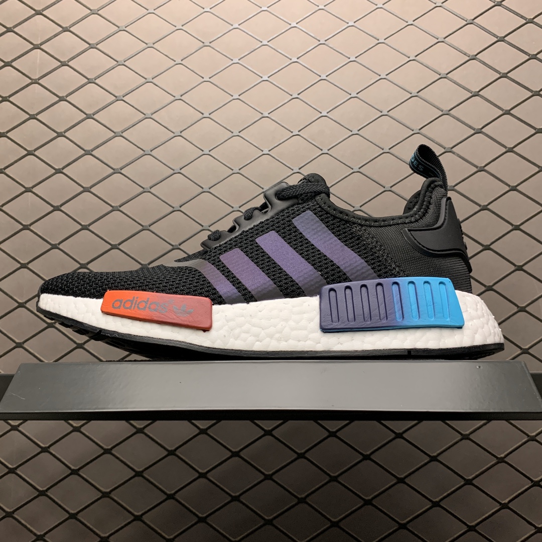 200 Adidas 阿迪达斯 NMD Boost 爆米花超弹中底 FW4365 针织网面休闲跑步鞋