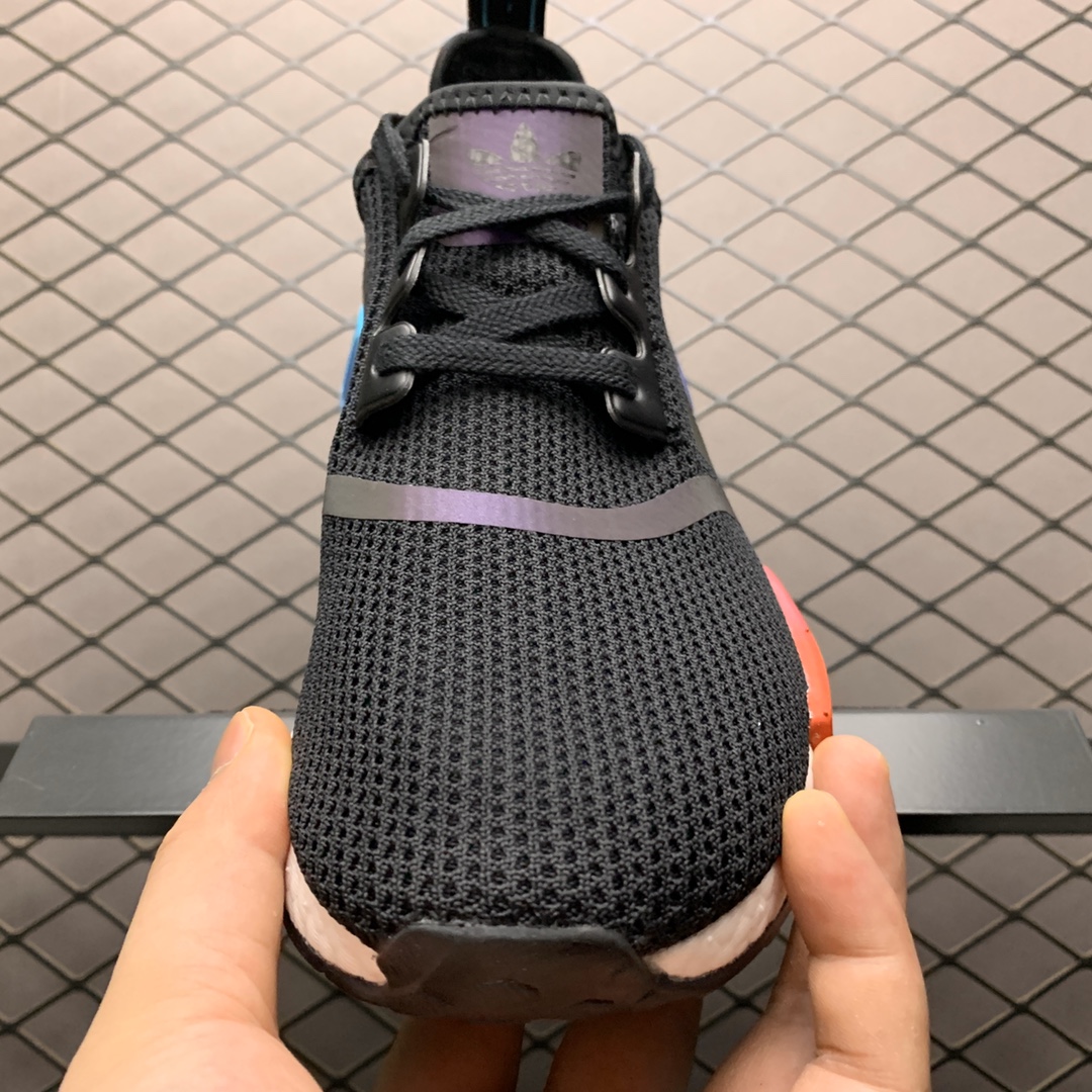 200 Adidas 阿迪达斯 NMD Boost 爆米花超弹中底 FW4365 针织网面休闲跑步鞋