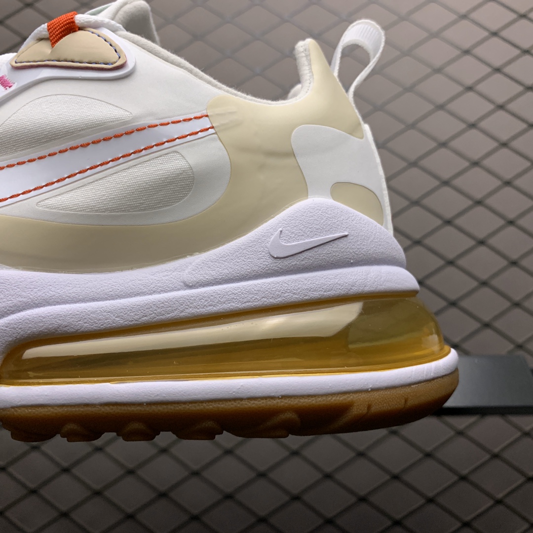 200 Nike Max 270 React 混合科技半掌气垫跑步鞋 CQ0208-101