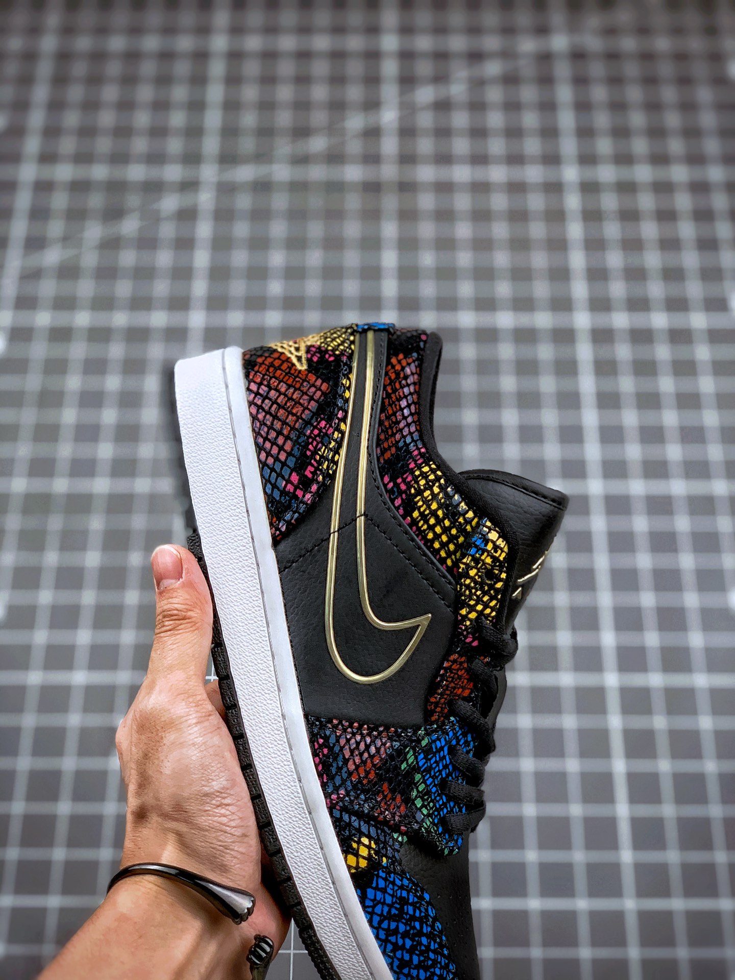 200 Air Jordan 1 Low 黄金蛇纹 AJ1乔1低帮休闲板鞋 CW5580-001