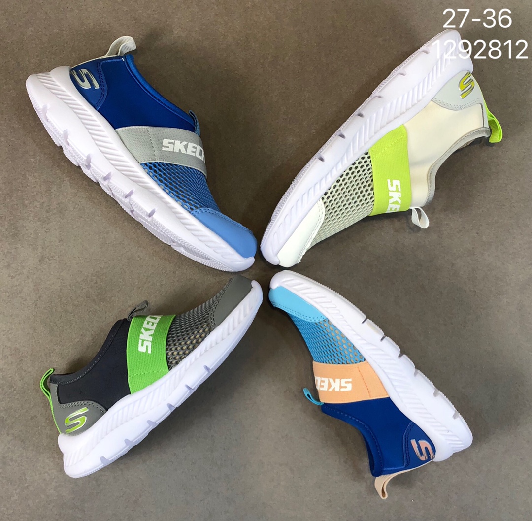 🈴 💰60 
萌娃精品🉐
Skechers 斯凯奇 魔术贴童鞋大网2020夏季新网面运动鞋轻便镂空一脚蹬跑步鞋  ！编码:1292812