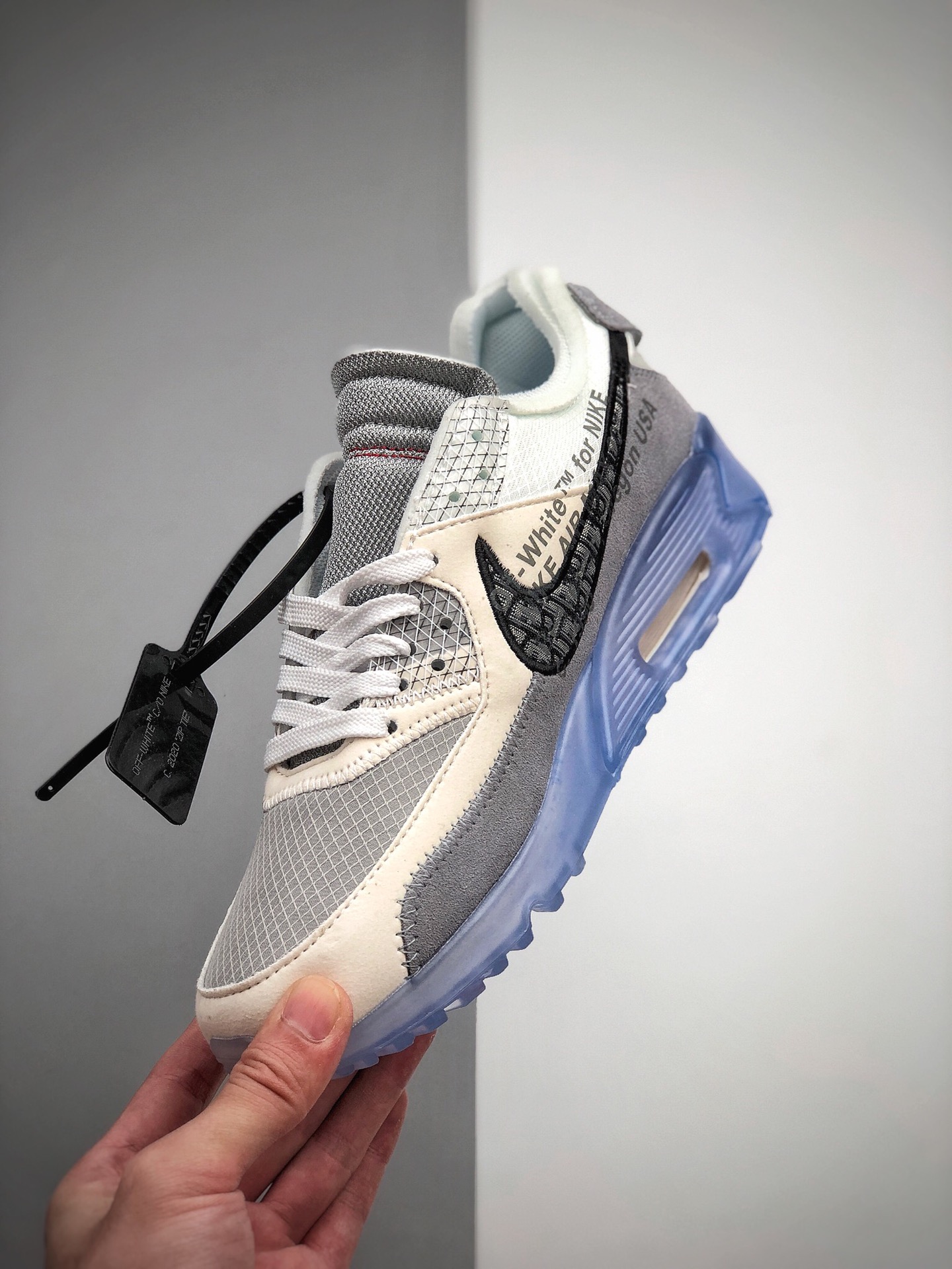 180  Dior x Nike Air Max 90 气垫联名此款联名整体以灰白色调为主 AA7293-300