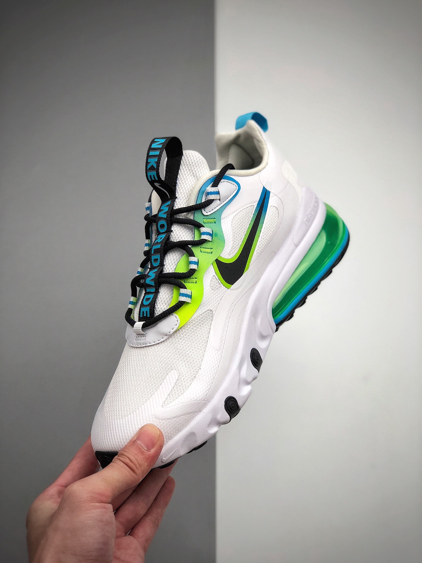 190 公司级 Max 270 半掌气垫 白绿色 AIR MAX 270 React CK6457-100
