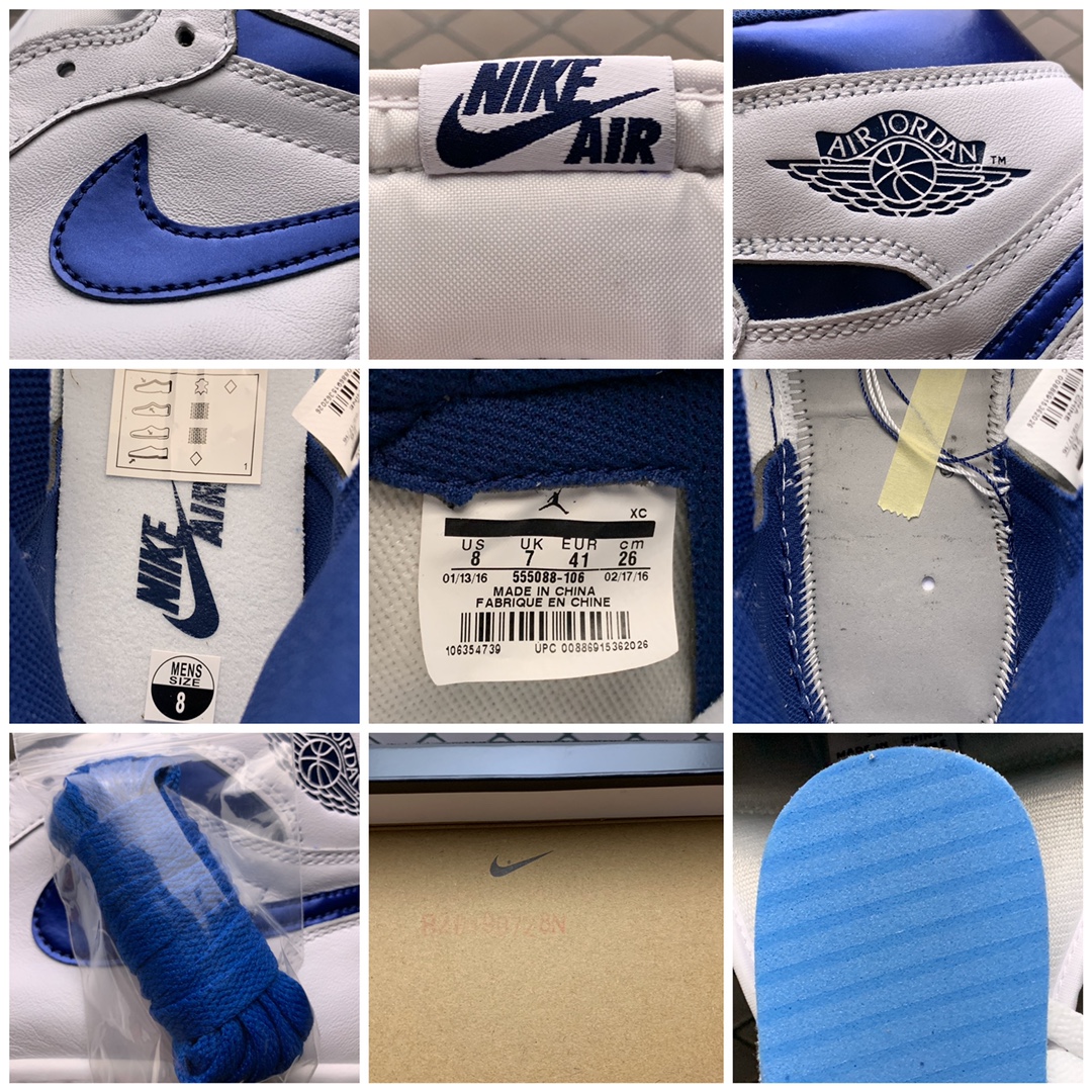 420 纯原版本 Air Jordan 1 Retro ” Metallic Navy ” 男子文化篮球鞋 555088-106