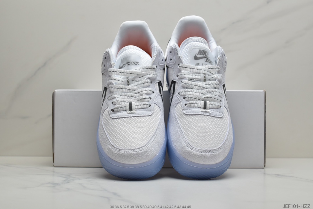 155 Nike Air Force 1 React QS 解析冰蓝/绿 Light Bone 冰块  CQ8879