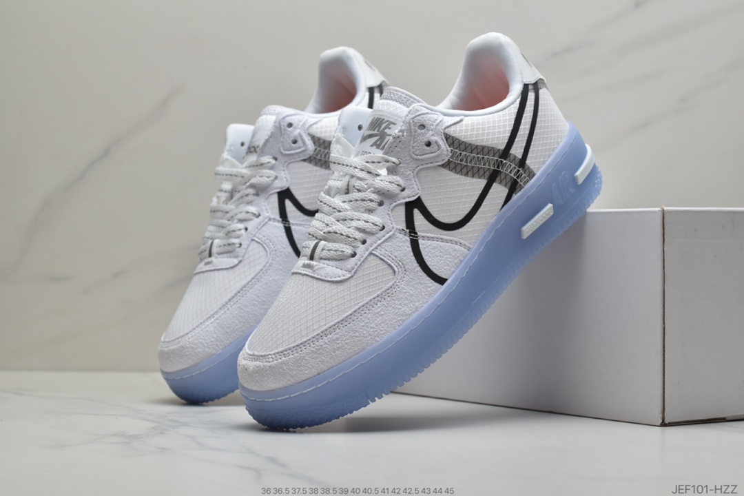 155 Nike Air Force 1 React QS 解析冰蓝/绿 Light Bone 冰块  CQ8879
