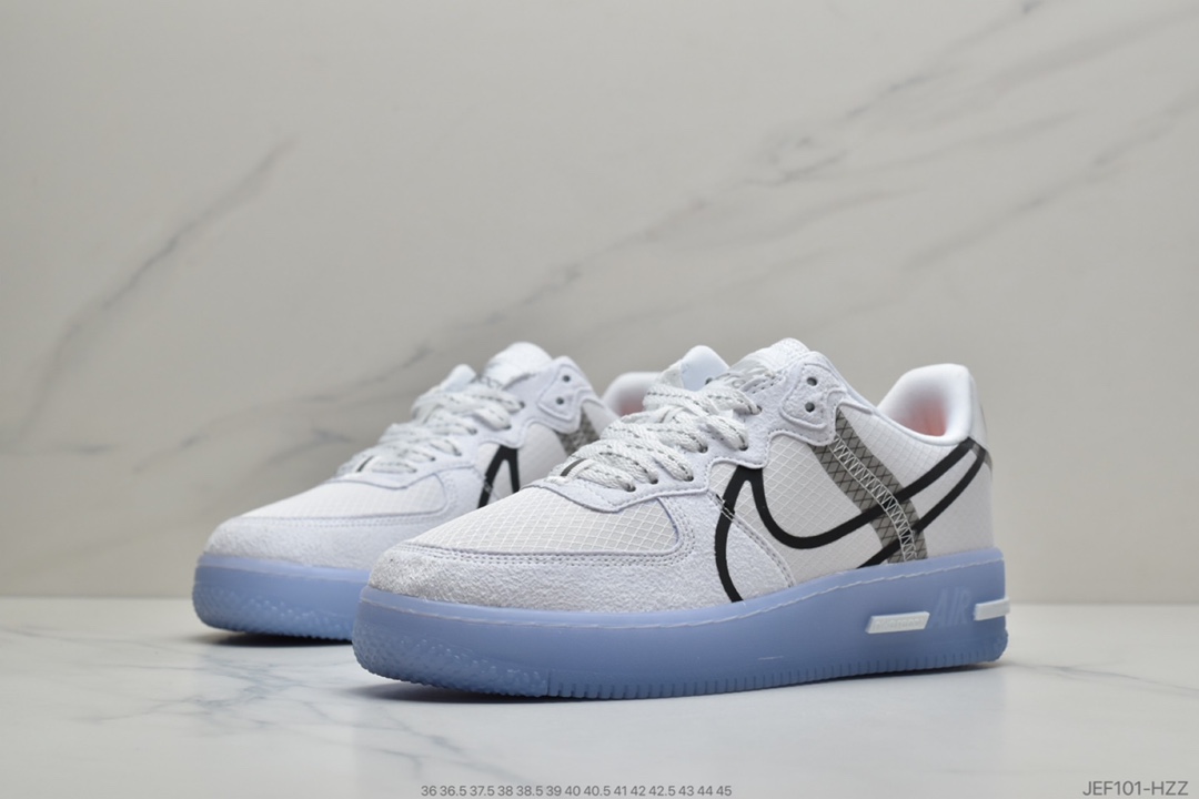 155 Nike Air Force 1 React QS 解析冰蓝/绿 Light Bone 冰块  CQ8879