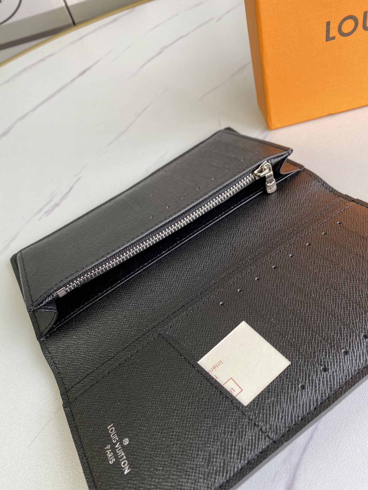 Leather wallet back view