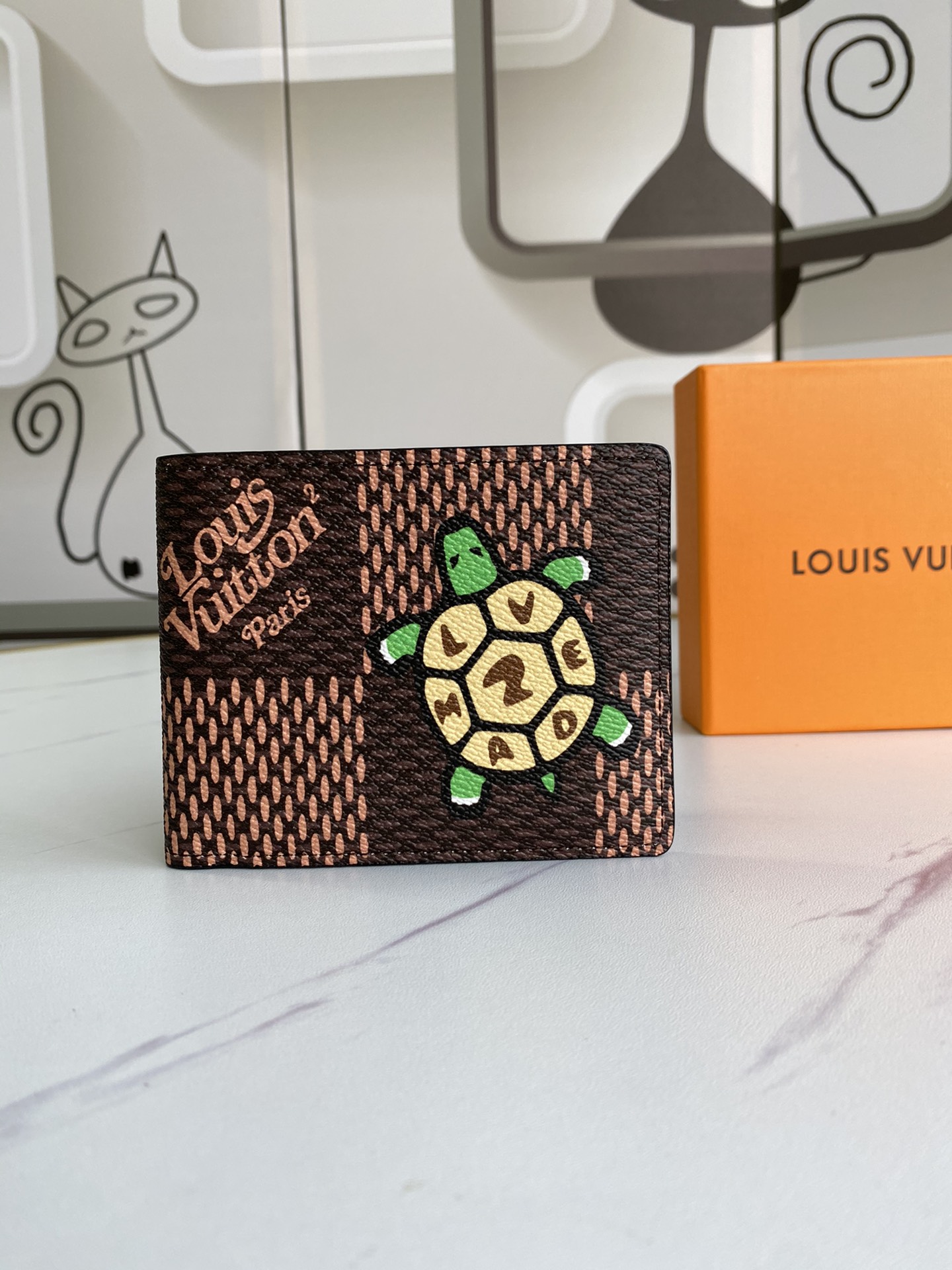 Classic leather bifold wallet exterior