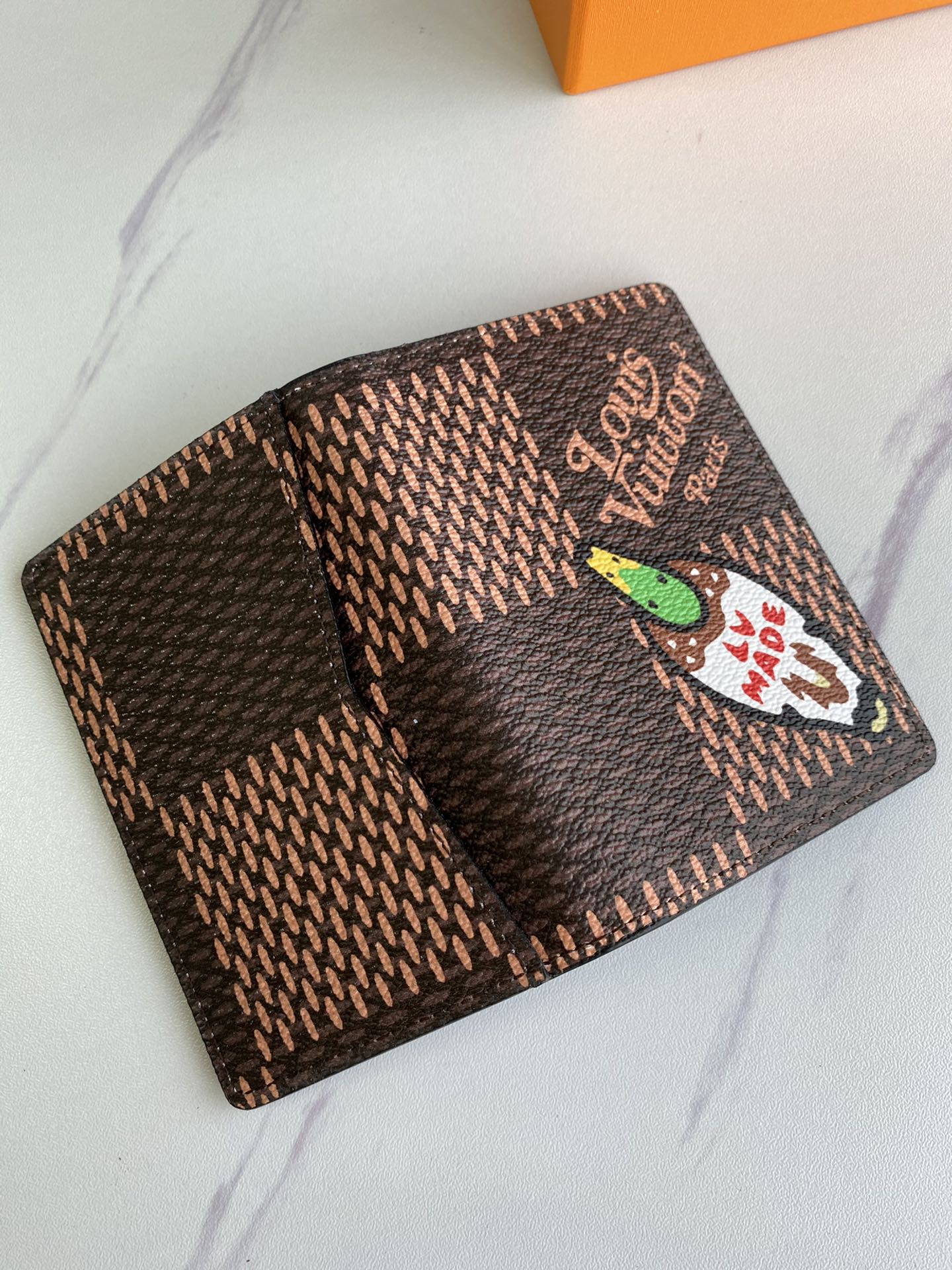 Premium Leather Card Holder - Front View