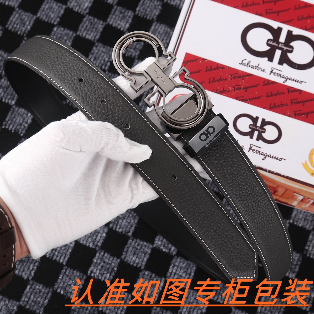 男士腰带菲拉格木️原单男士皮带百分百
