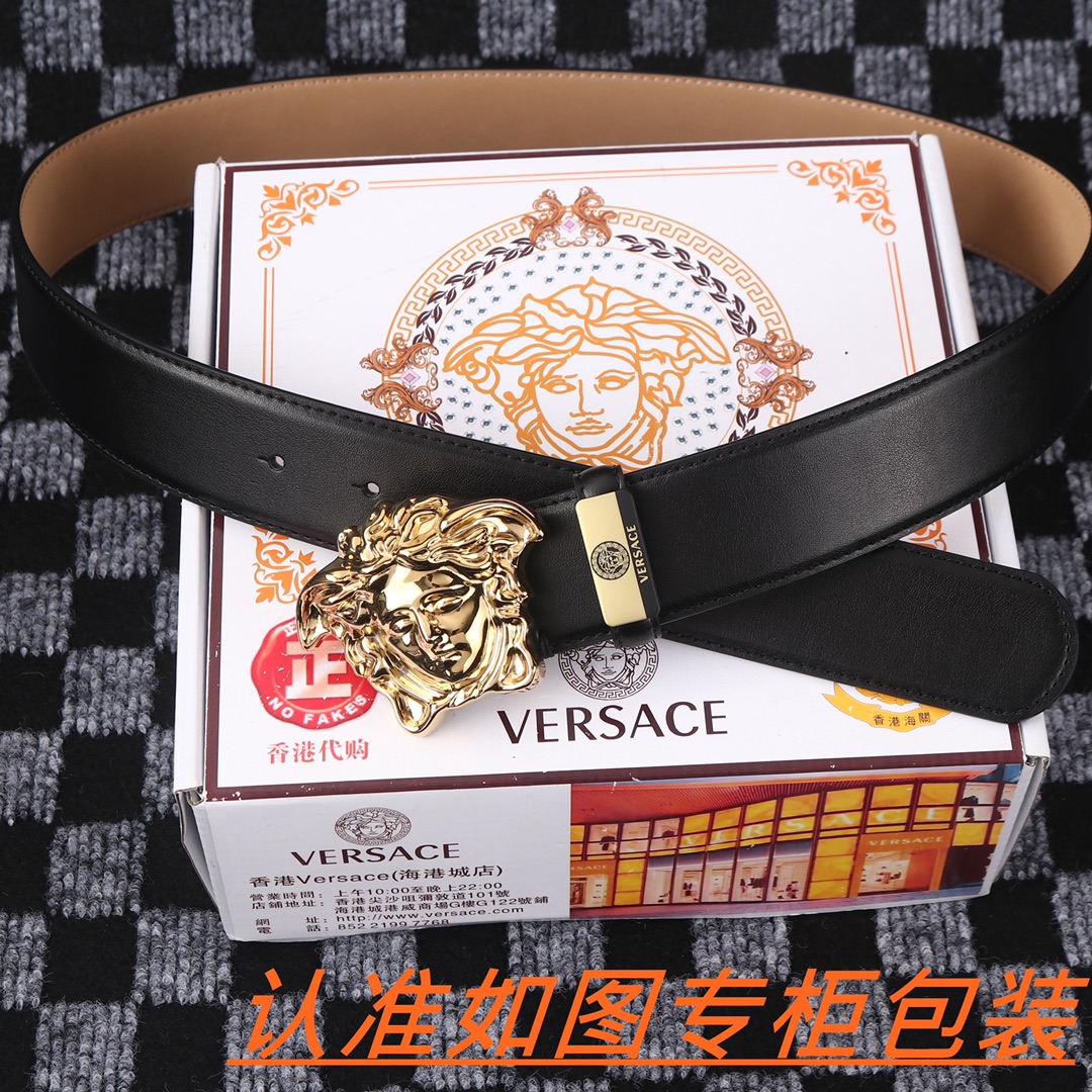 男士腰带范思哲️原单男士皮带百分百头