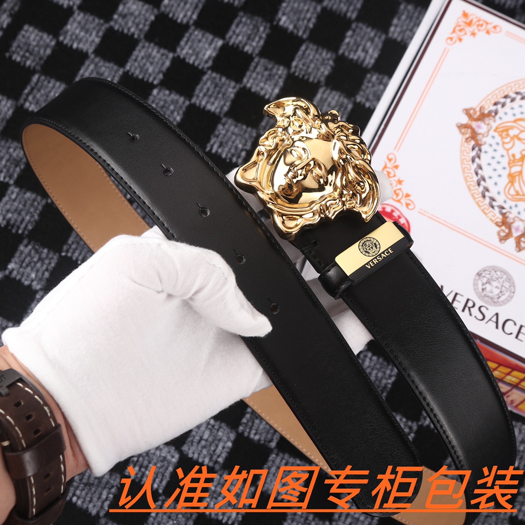 男士腰带范思哲️原单男士皮带百分百头