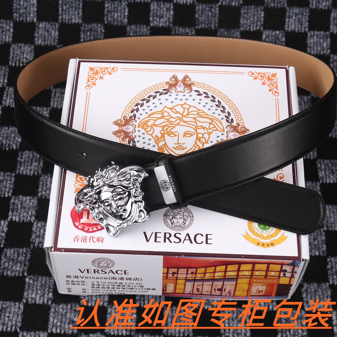 男士腰带范思哲️原单男士皮带百分百头