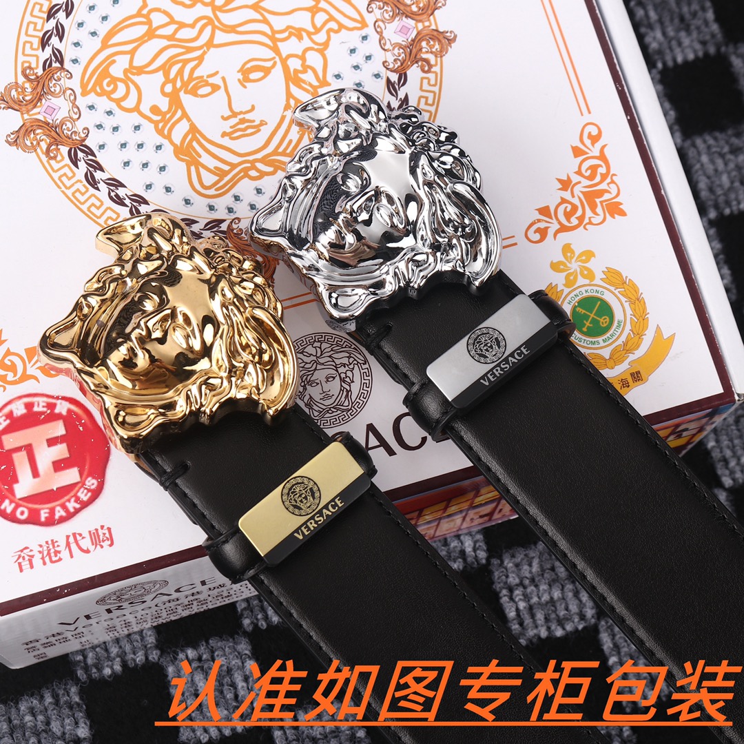 男士腰带范思哲️原单男士皮带百分百头