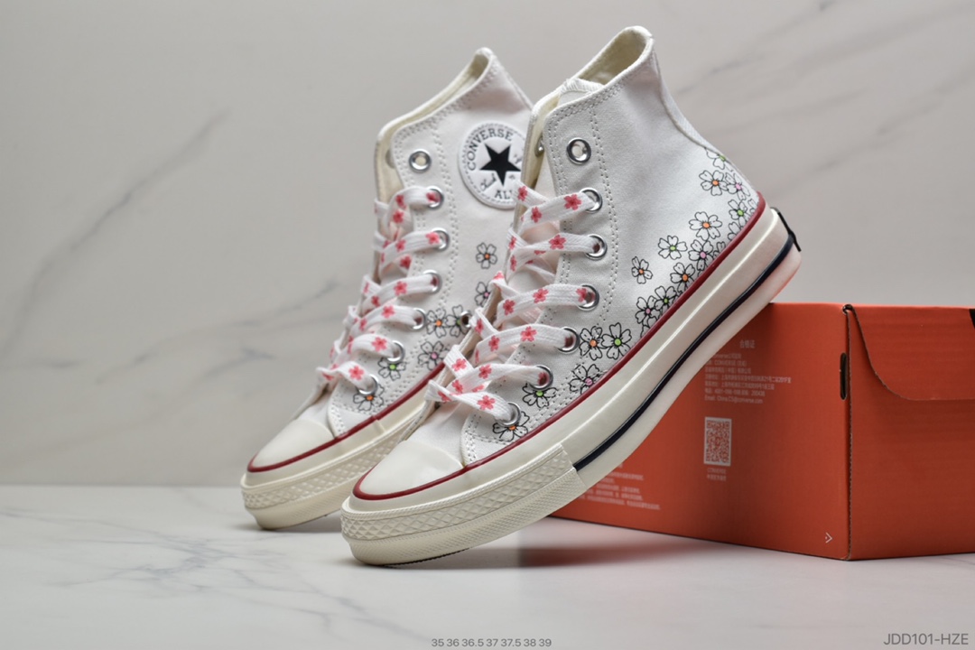 120 夏日清新小碎花来袭 匡威/Converse Chuck 70s 最新配色 169662C