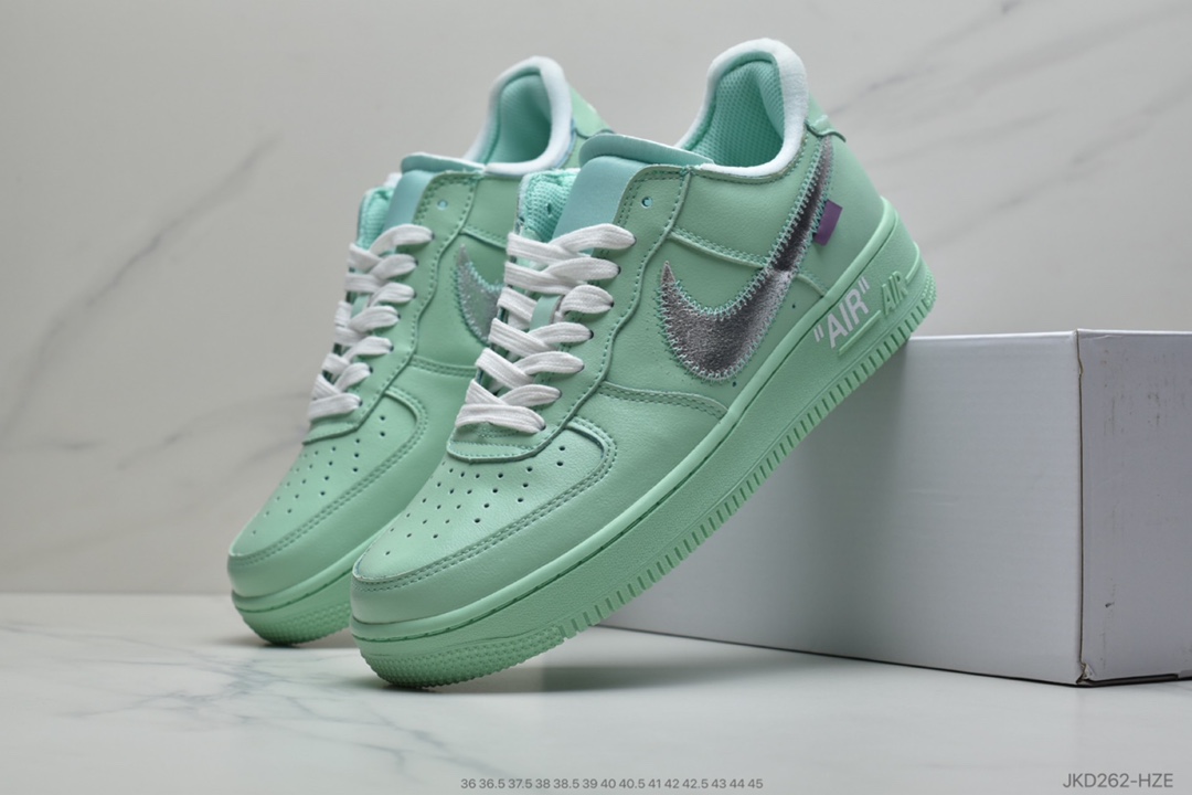 160 Off-White x Nike Air Force 1'07MCA Blue Chicago空军一号经典低帮百搭休闲运动板鞋 CI1173-200