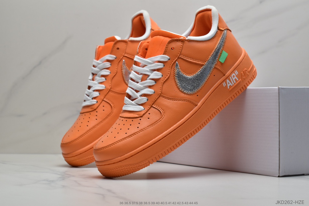160 Off-White x Nike Air Force 1'07MCA Blue Chicago空军一号经典低帮百搭休闲运动板鞋 CI1173-200