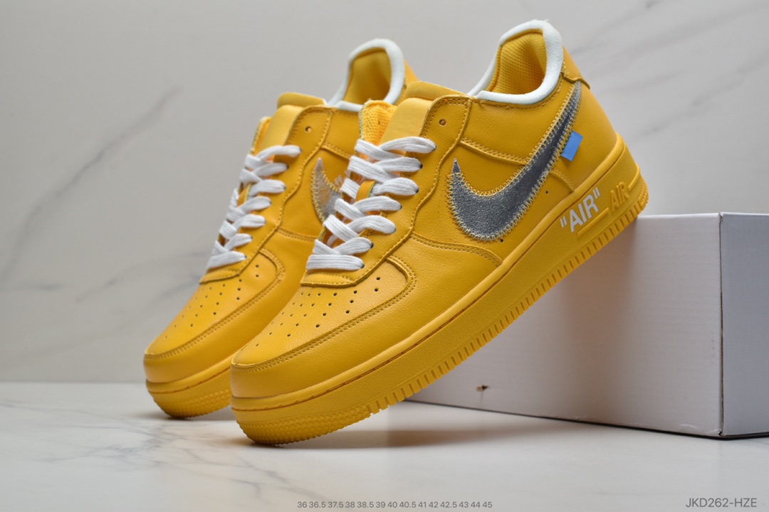160 Off-White x Nike Air Force 1'07MCA Blue Chicago空军一号经典低帮百搭休闲运动板鞋 CI1173-200