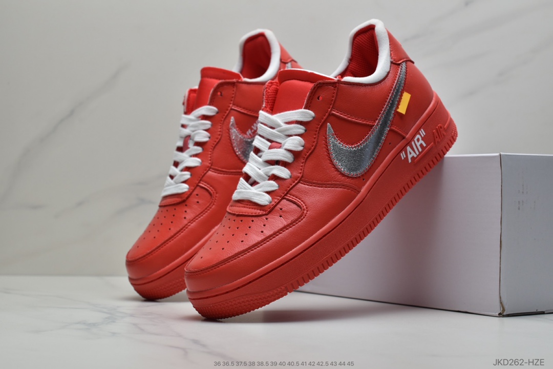 160 Off-White x Nike Air Force 1'07MCA Blue Chicago空军一号经典低帮百搭休闲运动板鞋 CI1173-200