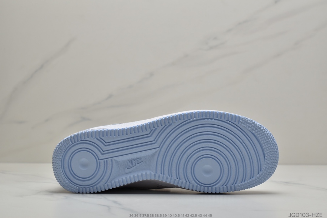 180 公司级 Nike Air Force 1 Low “White Hydrogen Blue”空军一号低帮百搭休闲运动板鞋CD6915-103