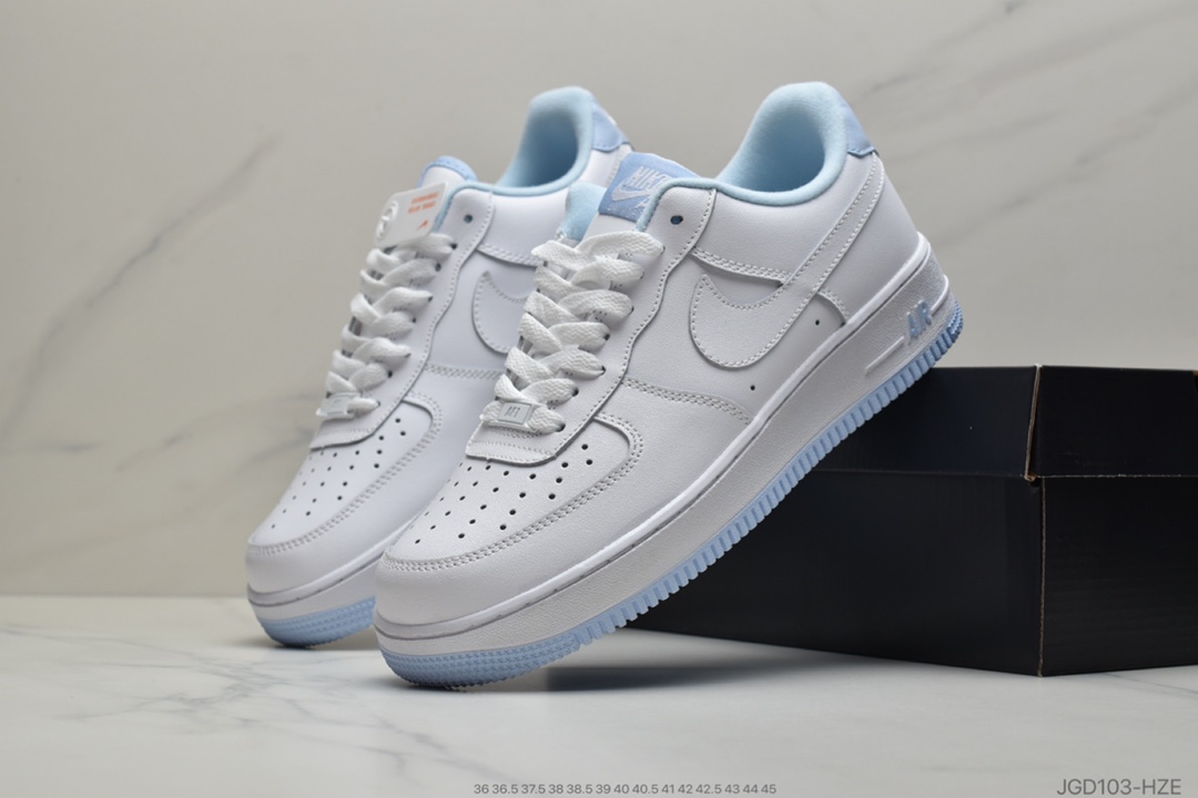 180 公司级 Nike Air Force 1 Low “White Hydrogen Blue”空军一号低帮百搭休闲运动板鞋CD6915-103
