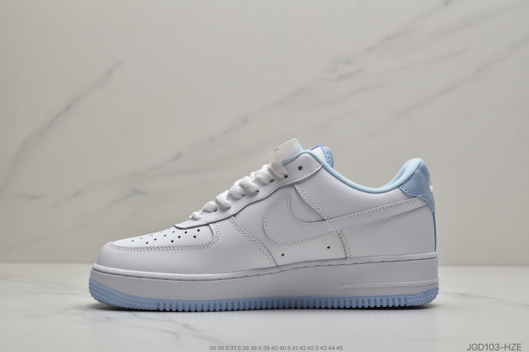 180 公司级 Nike Air Force 1 Low “White Hydrogen Blue”空军一号低帮百搭休闲运动板鞋CD6915-103