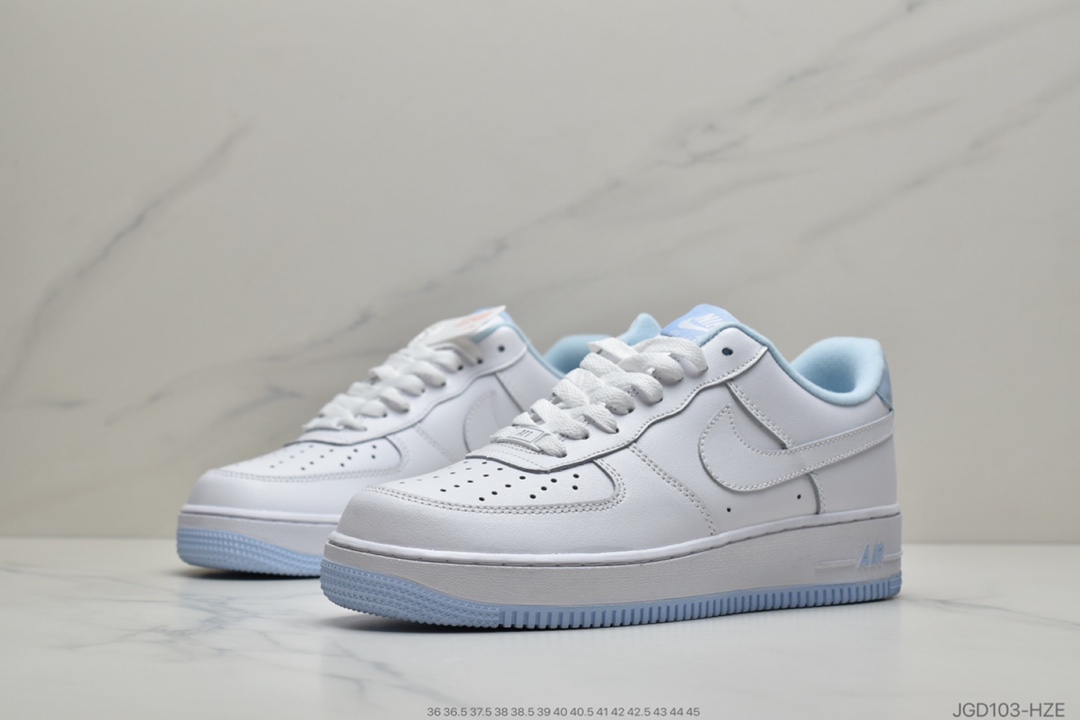 180 公司级 Nike Air Force 1 Low “White Hydrogen Blue”空军一号低帮百搭休闲运动板鞋CD6915-103
