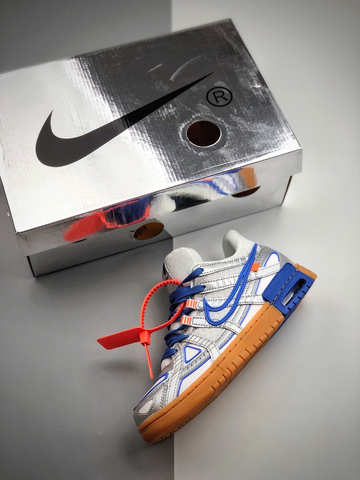 300 公司级Nk Air Off-White  x Rubber Dunk  Nike Swoosh 勾线CU6015-100