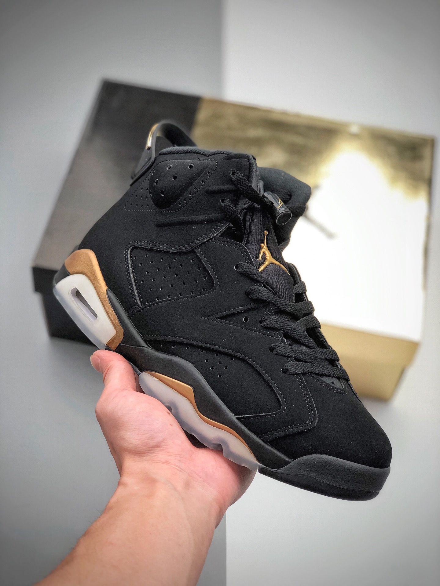 290 耐克 Nike Air Jordan 6 ” DMP ” 黑金 篮球鞋 搭配 Air Jordan 6 CT4954-007