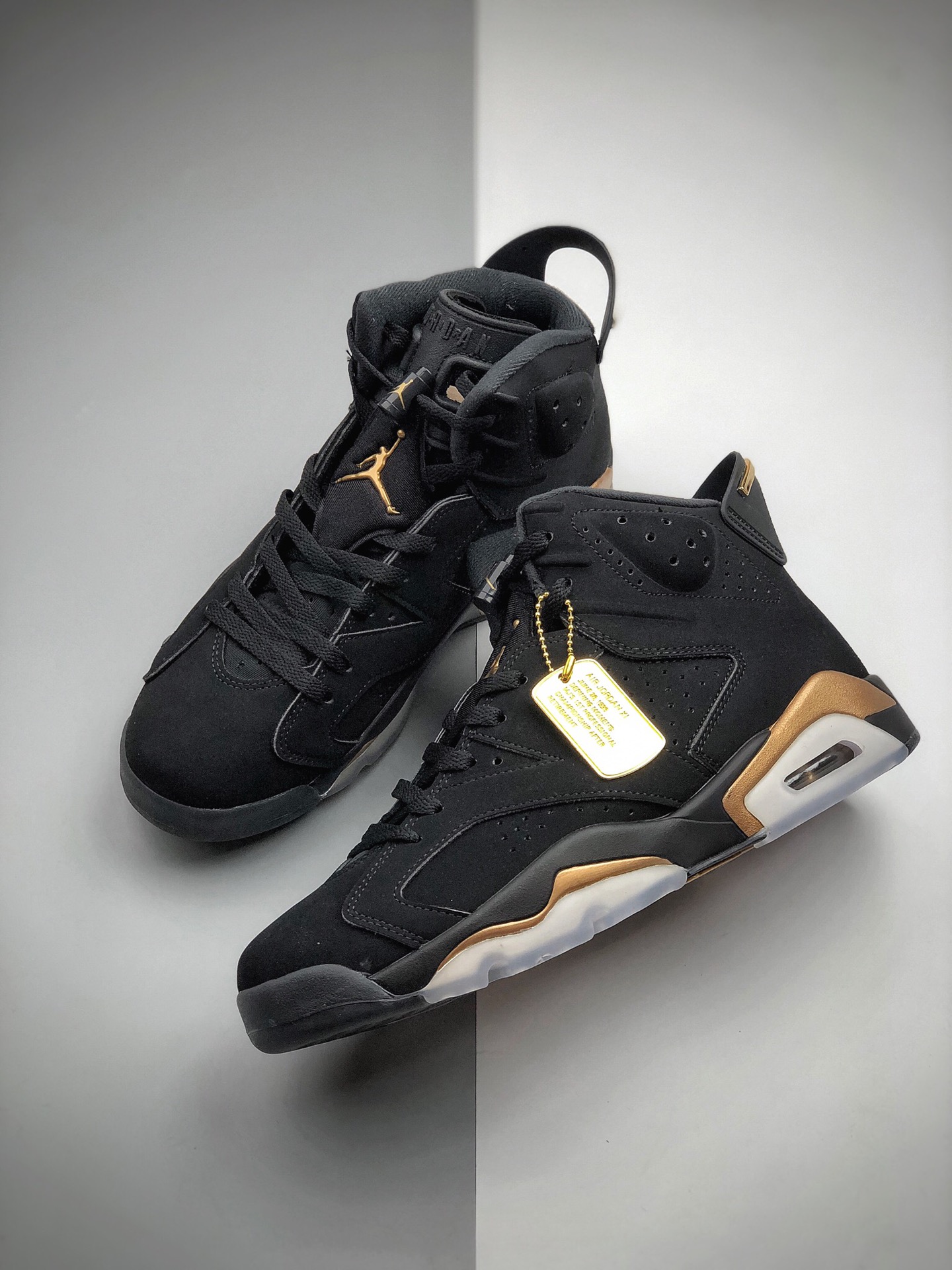 290 耐克 Nike Air Jordan 6 ” DMP ” 黑金 篮球鞋 搭配 Air Jordan 6 CT4954-007