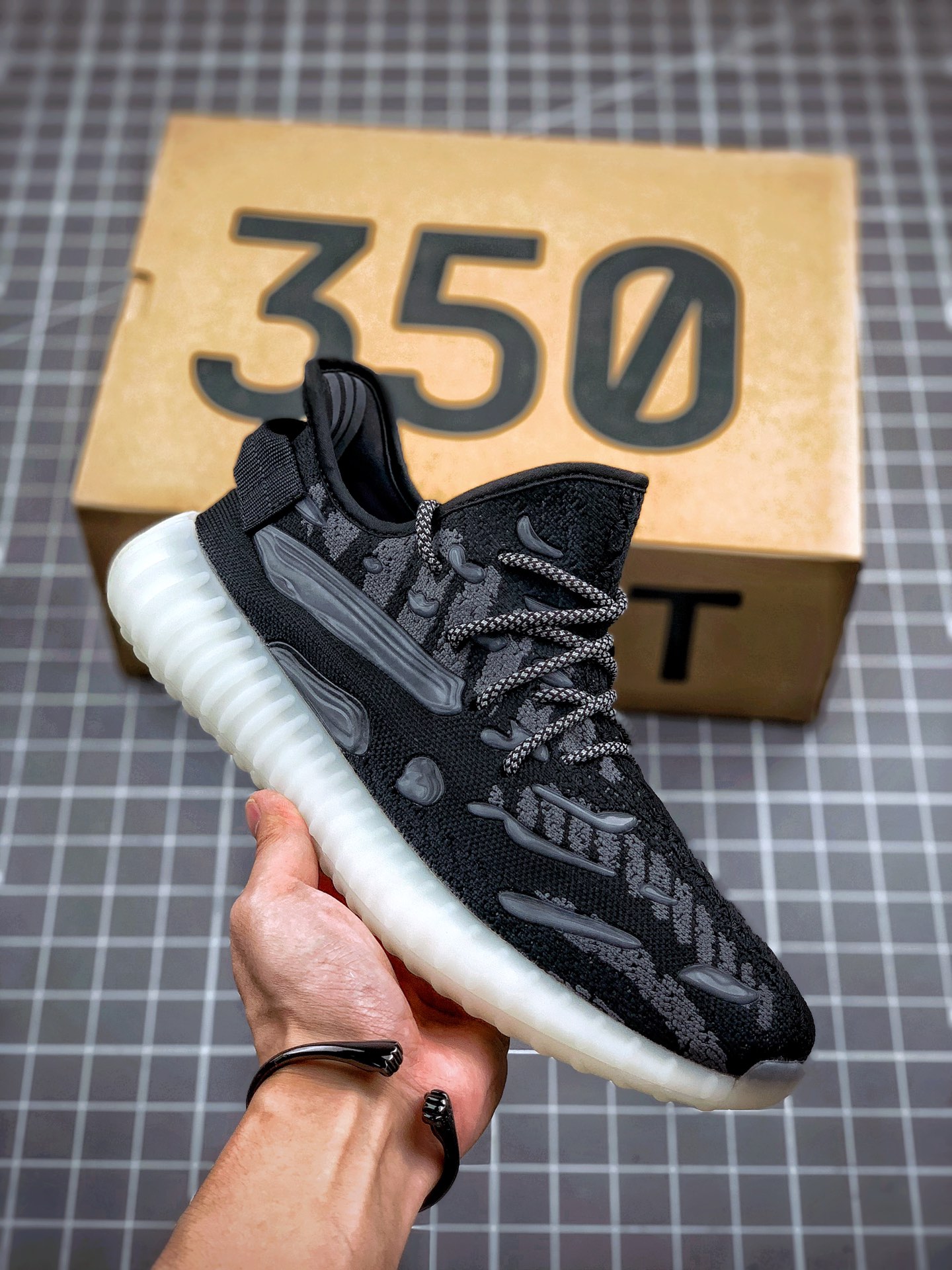360 Adidas YEEZY BOOST 350V3水滴夜光系列 FC9219