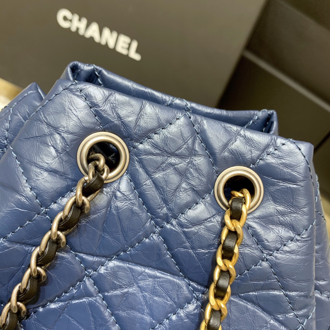 CHANEL Gabrielle 流浪双背包 A93820蓝色