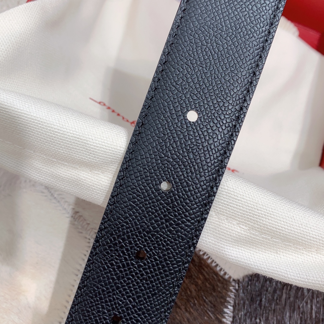 Salvatore Ferragamo Men's 3.5cm Adjustable Leather Belt with Buckle 9 i1595475450 4084 7