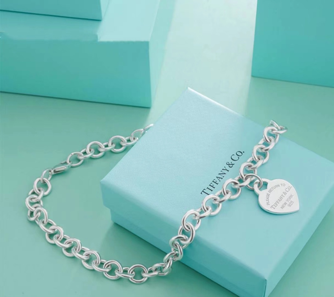 Tiffany & Co. Tiff*ny&Co. 龙虾扣心牌粗项链