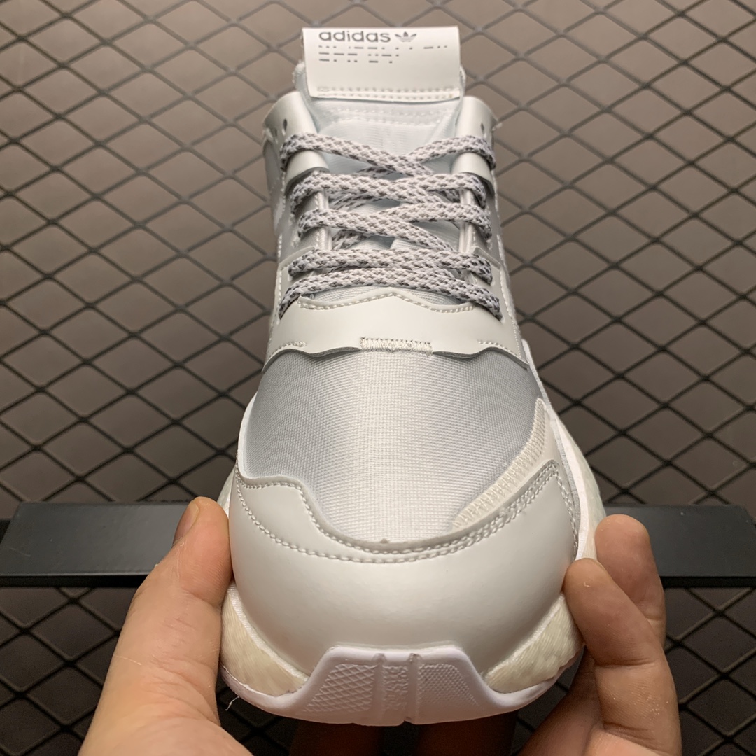 180 Adidas 阿迪达斯 Nite Jogger Boost夏季网面透气款  夜行者真爆大底复古跑鞋 EG8849