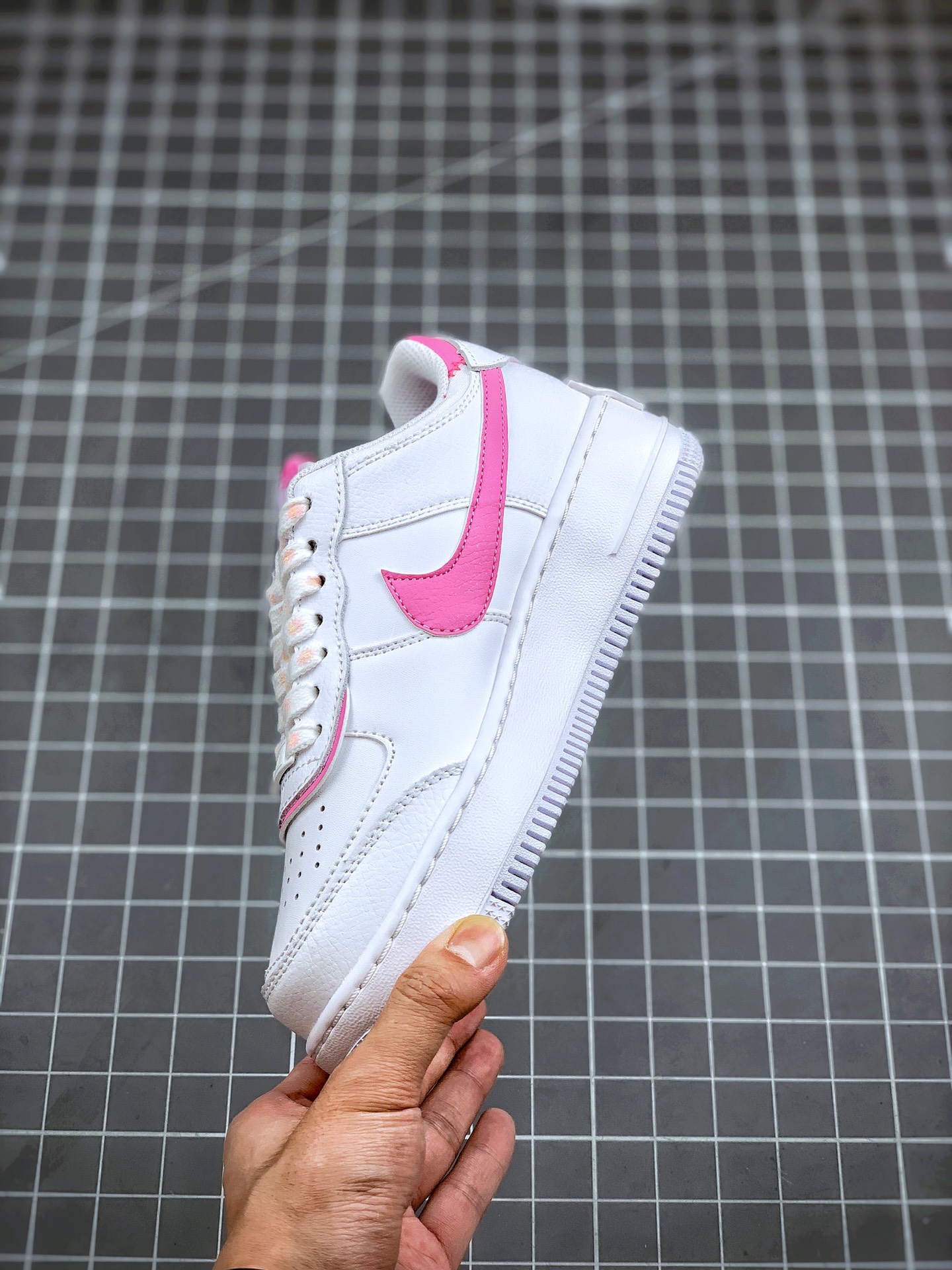 200 Air Force 1 Shadow 白粉拼接 轻量增高低帮百搭板鞋”拼接马卡龙”  CI0919-102