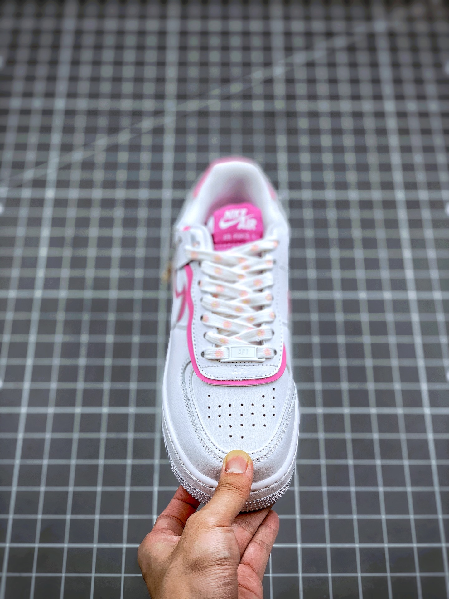 200 Air Force 1 Shadow 白粉拼接 轻量增高低帮百搭板鞋”拼接马卡龙”  CI0919-102