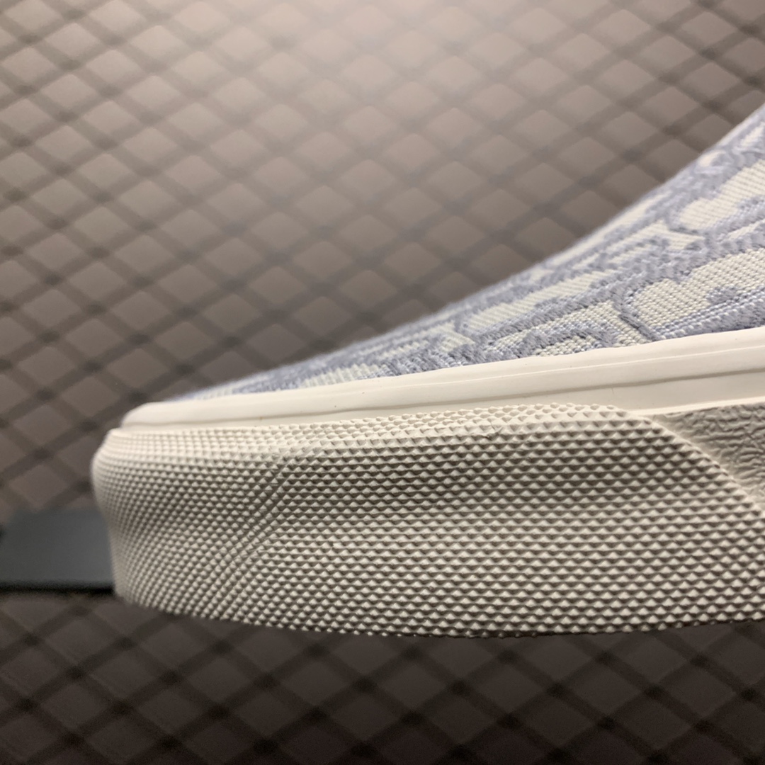 140 Vans 万斯 Slip-On 恶搞迪奥 低帮硫化懒人一脚蹬休闲板鞋
