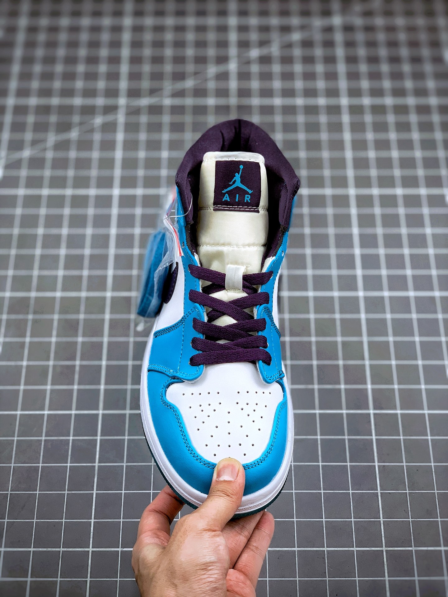 250 Air Jordan 1 Mid 蓝紫风暴 AJ1乔1中邦休闲板鞋554724-415