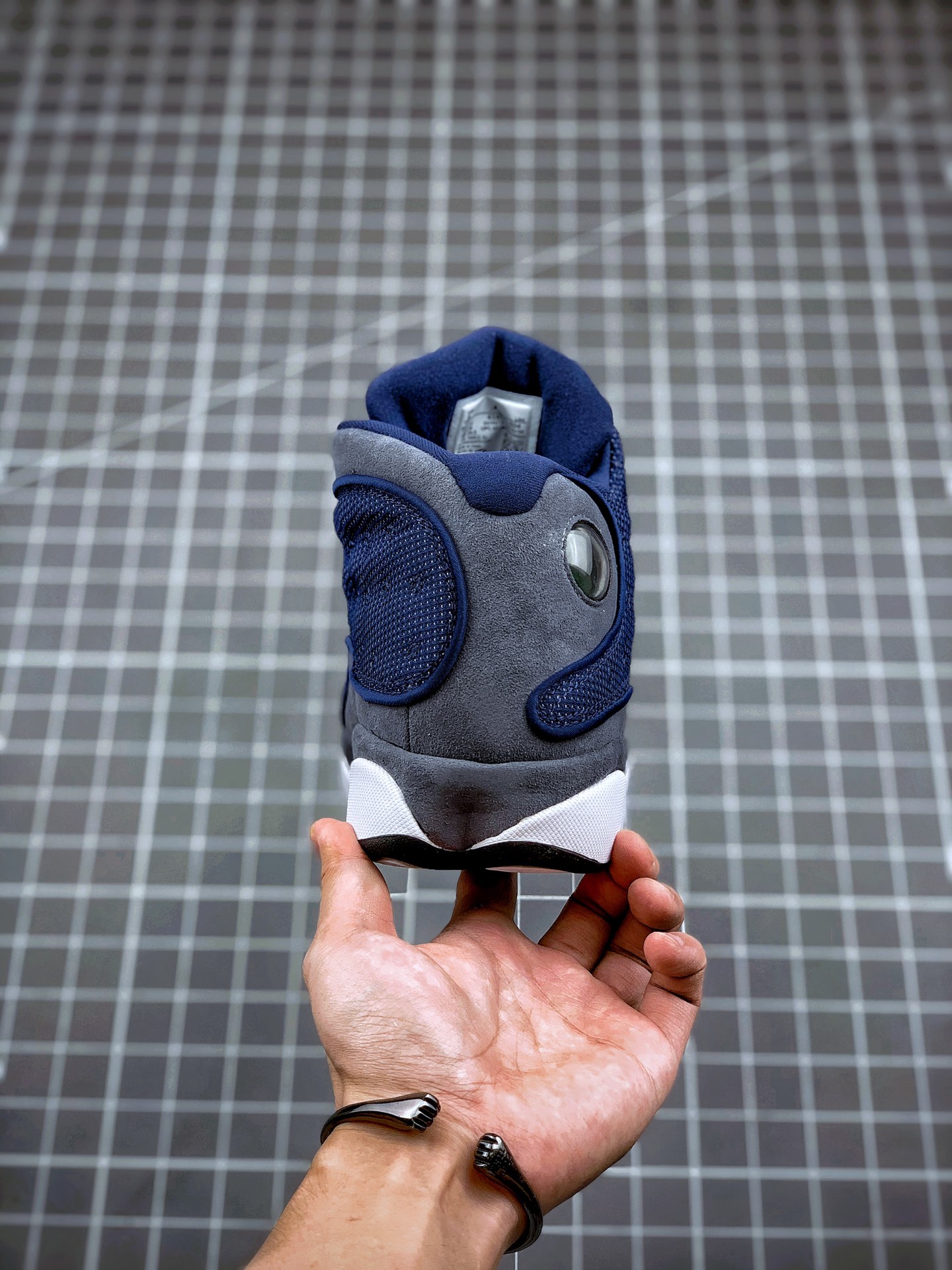 480 纯原系列 Air Jordan 13 Flint AJ13 GIGI 乔丹13篮球鞋/白蓝 海军蓝 414571-404