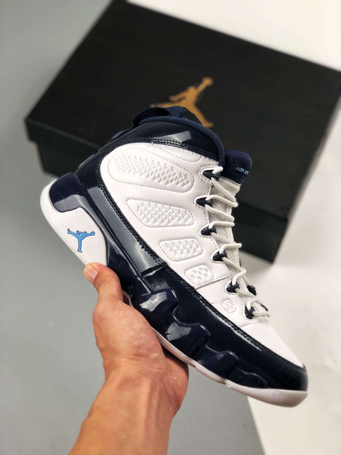 Apoyo pago contra reembolso, Air Jordan 9 "UNC" All-Star North Carolina, homenaje al clásico, puro original Air Jordan …