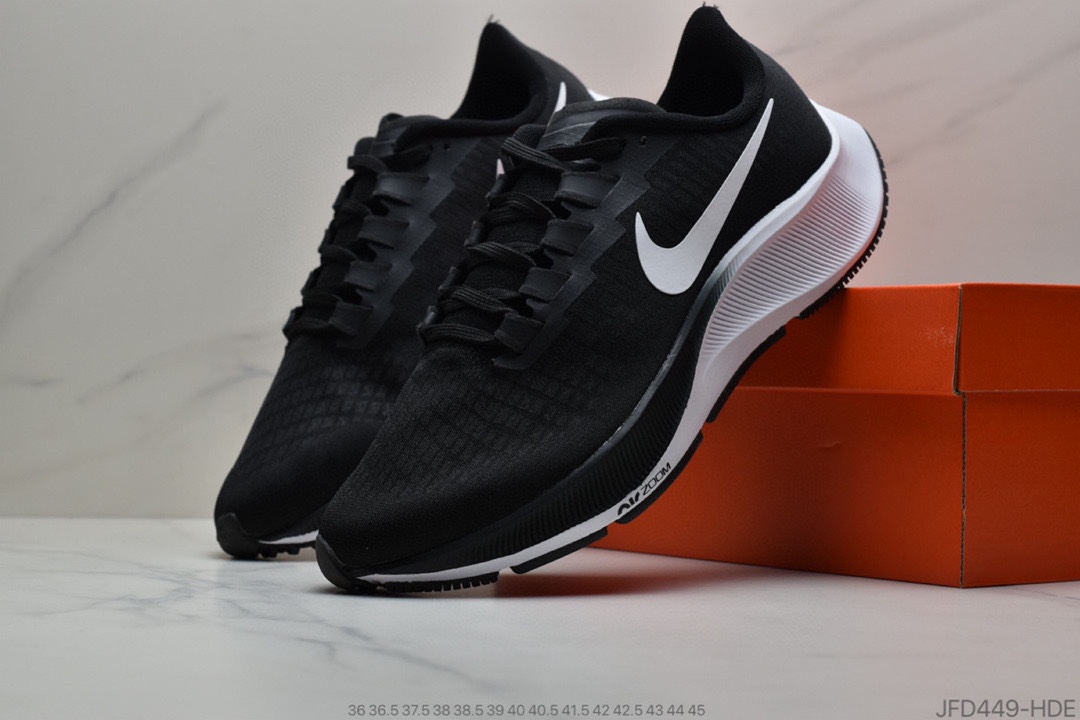 170 公司级 耐克 Nike Zoom Pegasus 37 Turbo 2登月37代 透气缓震疾速跑鞋 BQ9646 004