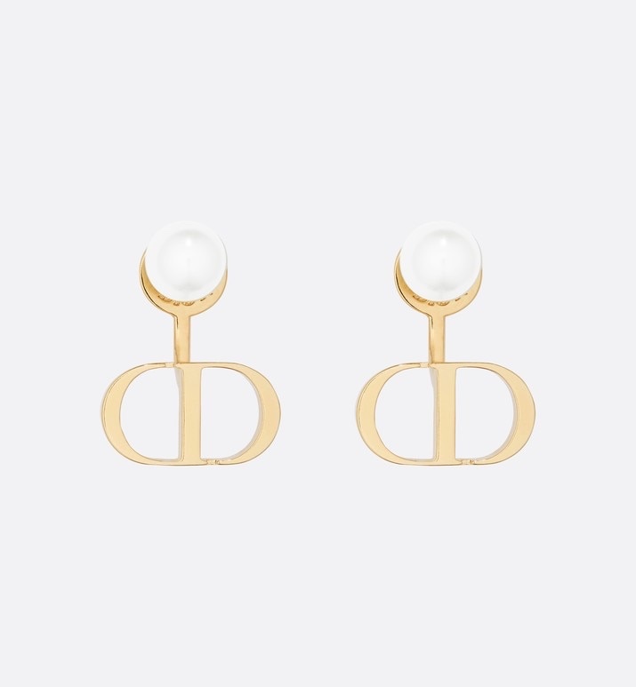 Dior Jewelry Earring Replica Sale online
 Gold White Resin