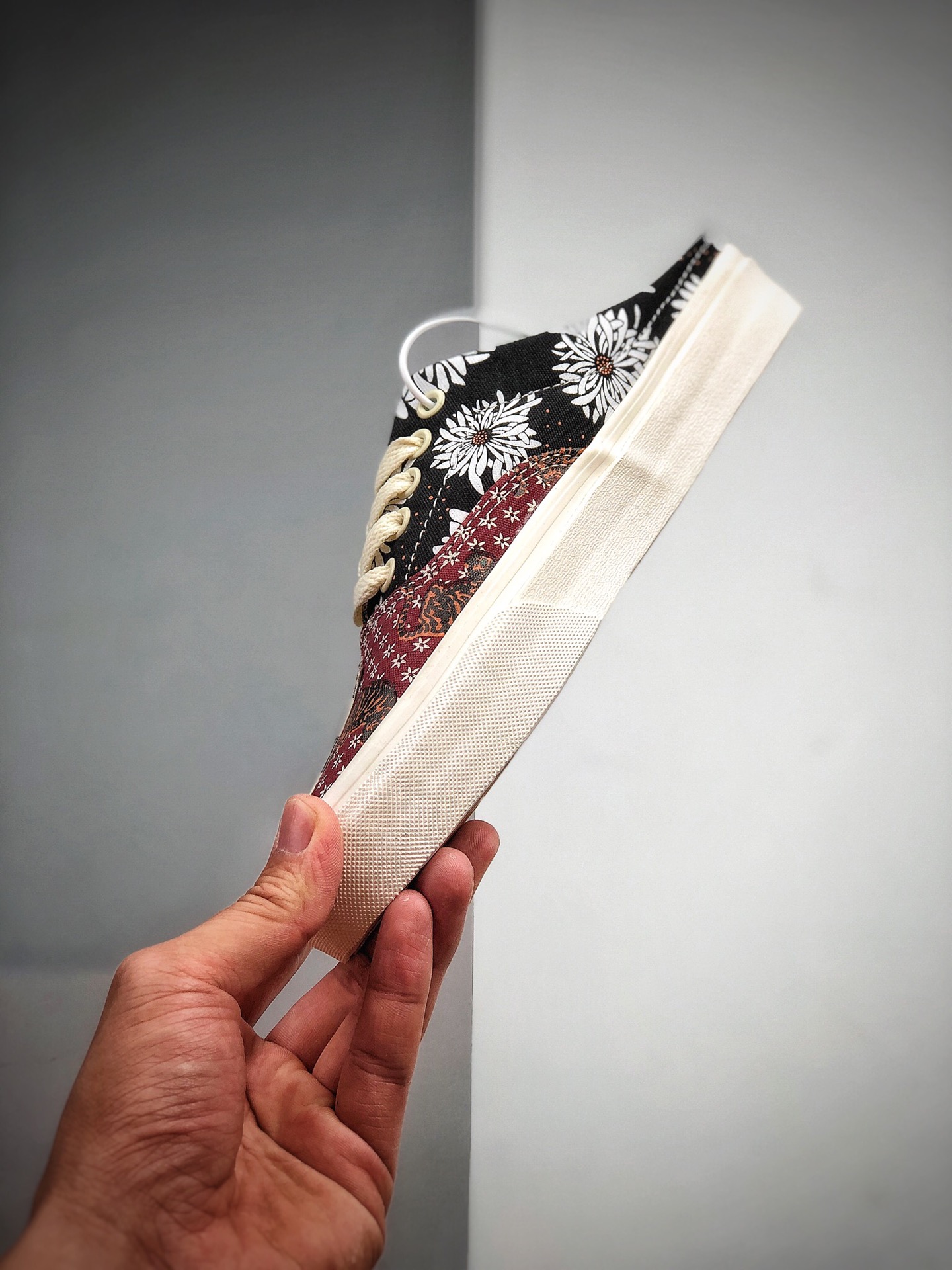 150 VANS Era复古限定腰果花拼接半拖夏季方便首选 鞋面不对称棋盘复古帆布鞋